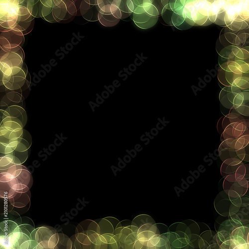 abstract background with green bokeh effect