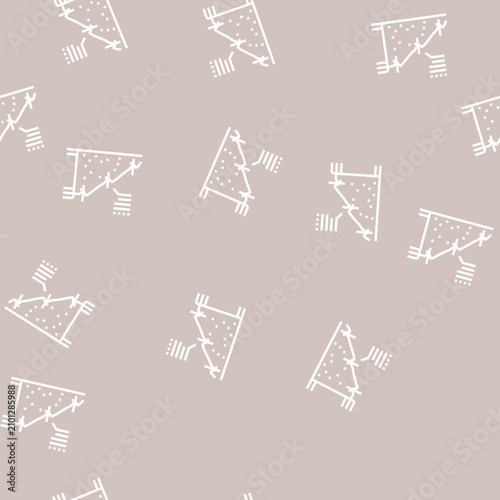 Fotografija strengthening of road slopes vector line seamless pattern strengthening of road