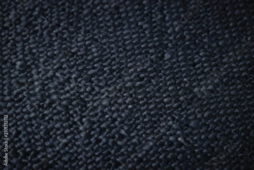 Dark Blue Woven Fabric Texture Close-up Abstract