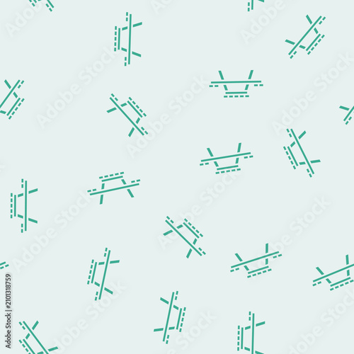 picnic table outdoor furniture vector glyph seamless pattern picnic table outdoor furniture sign illustration