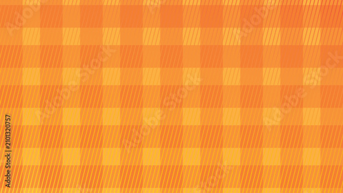 Warm orange plaid pattern background featuring a soft checkered textile-inspired design suitable for decorative and seasonal projects.