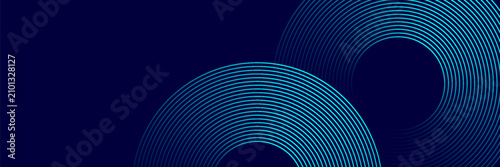 blue abstract background with glowing geometric lines. Modern shiny red gradient diagonal rounded lines pattern. Futuristic technology concept. Suit for poster, cover, banner, presentation