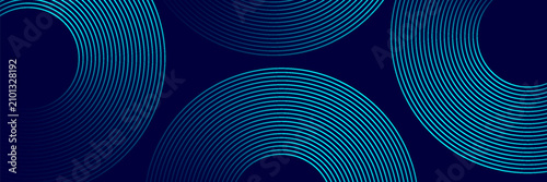 blue abstract background with glowing geometric lines. Modern shiny red gradient diagonal rounded lines pattern. Futuristic technology concept. Suit for poster, cover, banner, presentation