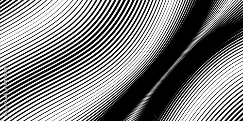 Cuadro en lienzo Halftone line gradient texture