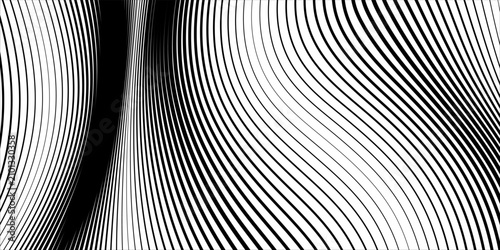 Fényképezés Halftone line gradient texture
