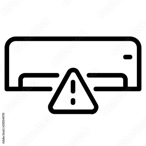 malfunction  icon line logo