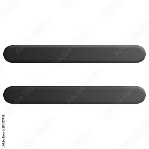 Bild auf Leinwand 3D Equal Mathematical Sign