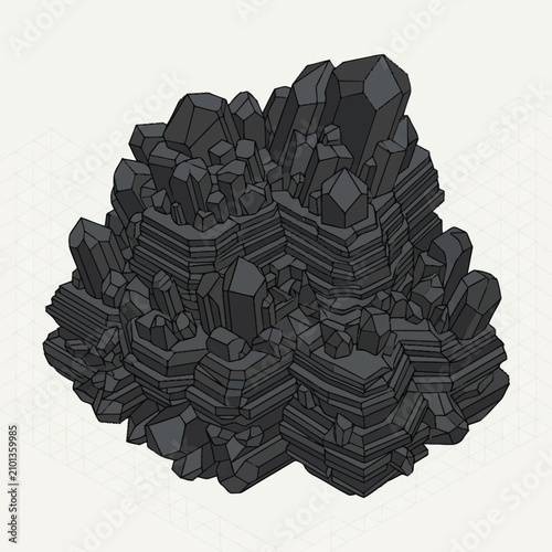 фотографія Black Rock Formation Close Up.
