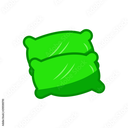 pillow in color icon