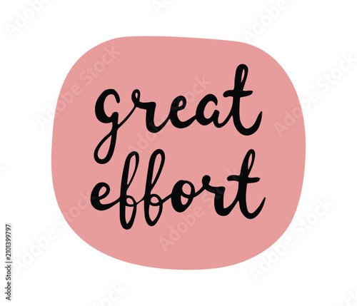 Playful doodle lettering, badge or a sticker for student reward, teacher appreciation projects. Isolated vector illustration.