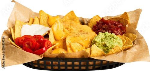 Foto Nachos Isolated On Transparent Background