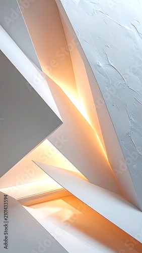 Modern architecture interior design detail.