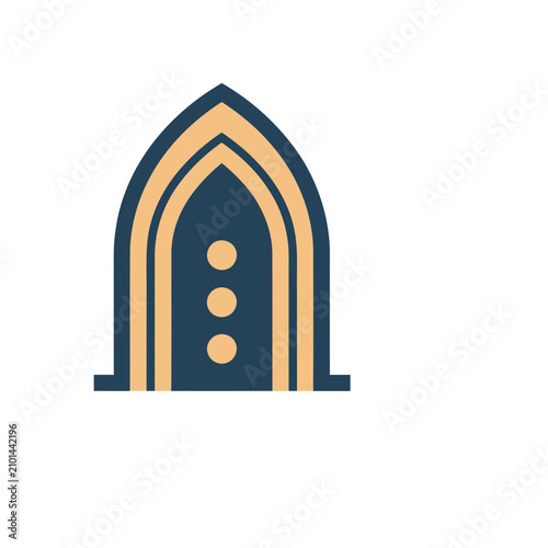 Abstract Archway with Circles Icon