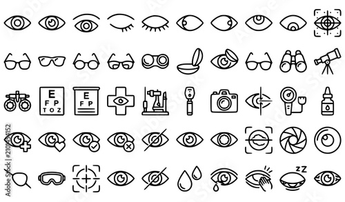 Quadro su tela Create a premium Black Car Parts Symbols vector icon set featuring exactly 50 unique automotive part symbols in a bold solid black glyph style