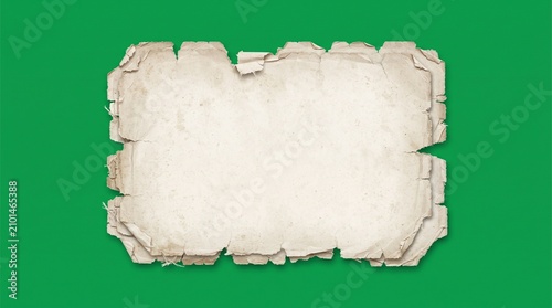 Vintage torn paper element