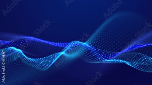 Music shapes flowing waves. Vibrant rhythms create movement. Every pulse brings harmony. Abstract sound becomes visual. Seamless loop.