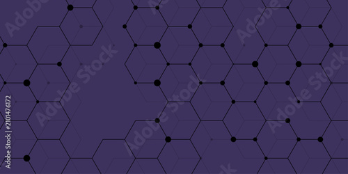 Photos Abstract science and technology network dark indigo, violet, and charcoal black