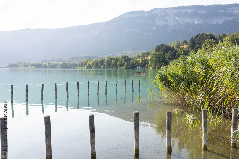 Fototapeta premium Lac d'Aiguebelette en été (Savoie, France)