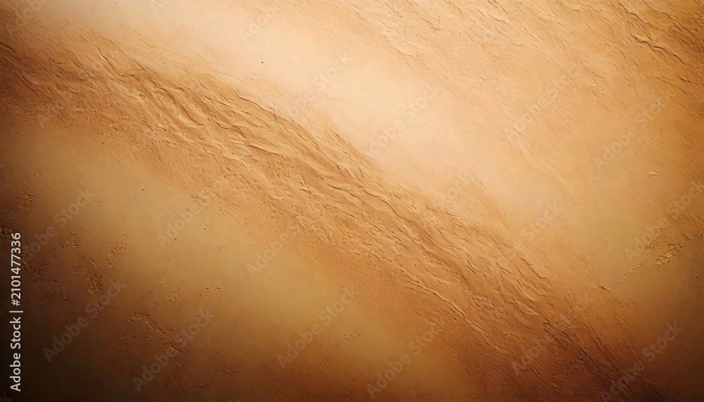 Fototapeta premium Textured ochre earth surface with diagonal ridges and shadows