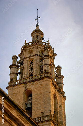 Tower of Santa María de Los Arcos Church: A Historic Gem on the Camino de Santiago, Spain