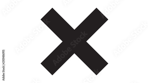 Photos Clean black x mark symbol for disapproval or incorrect choice with disapproval i