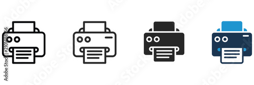 Canvastavla Printer icon for print document, office printing, paperwork, file output, busine