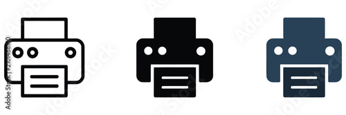Canvastavla Printer icon featuring print document symbol, office printing, paperwork, file m