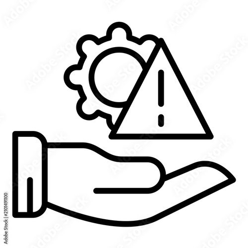 Bild auf Leinwand Error Handling Icon