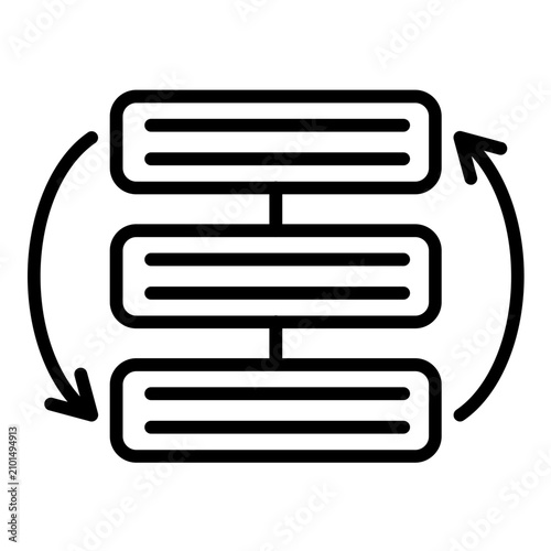 Quadro su tela Rearrange Tasks vector icon