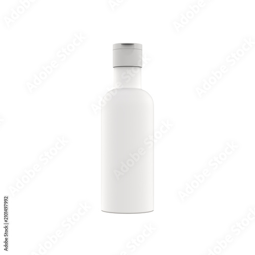 white plastic bottle