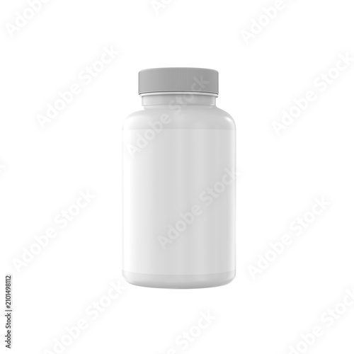 white plastic bottle