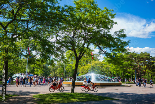 Photography Riding Bicycles at Toronto's Centre Island