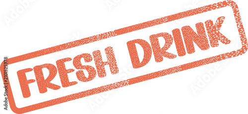 Fotografia Appealing Fresh Drink beverage stamp perfect for menus and healthy refreshment p