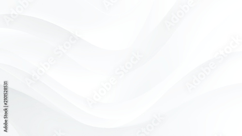Foto Abstract white wavy background with gray shadows and smooth curves design elemen