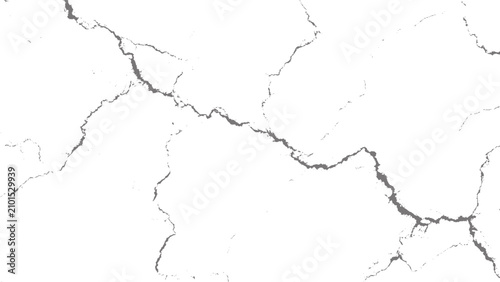 Gray cracks on white surface texture pattern for design and decoration purposes only