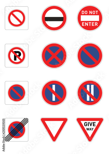 Fotografía no parking signs