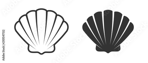 Fotografi Seashell graphic icons
