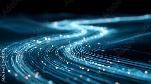 High-speed financial data river flowing across futuristic digital landscape, encrypted payment channels