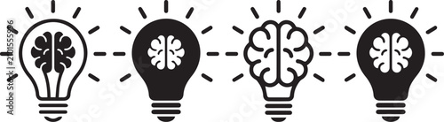 Quadro su tela A_minimalist,_vector-style_graphic bulb set