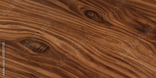 Quadro su tela Rich brown exotic wood texture pattern with background hardwood material structu
