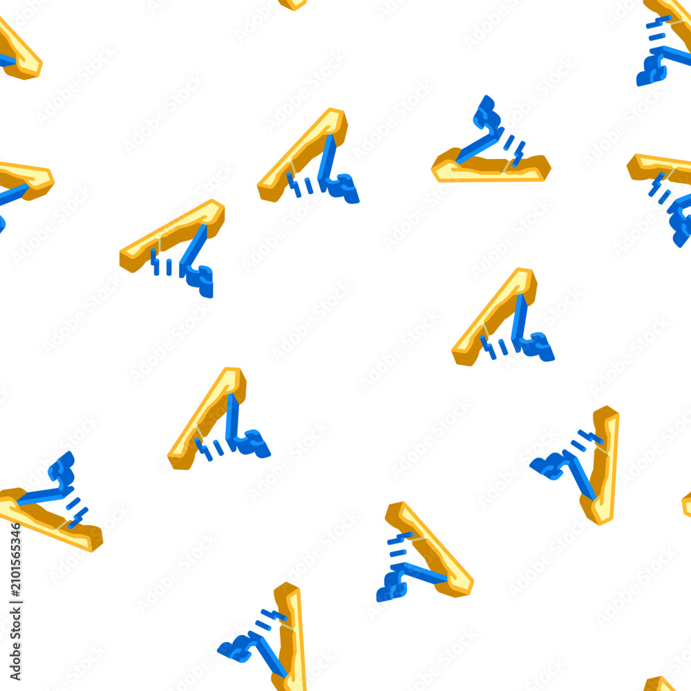 Fototapeta premium smoking incense isometric seamless pattern. smoking incense sign illustration