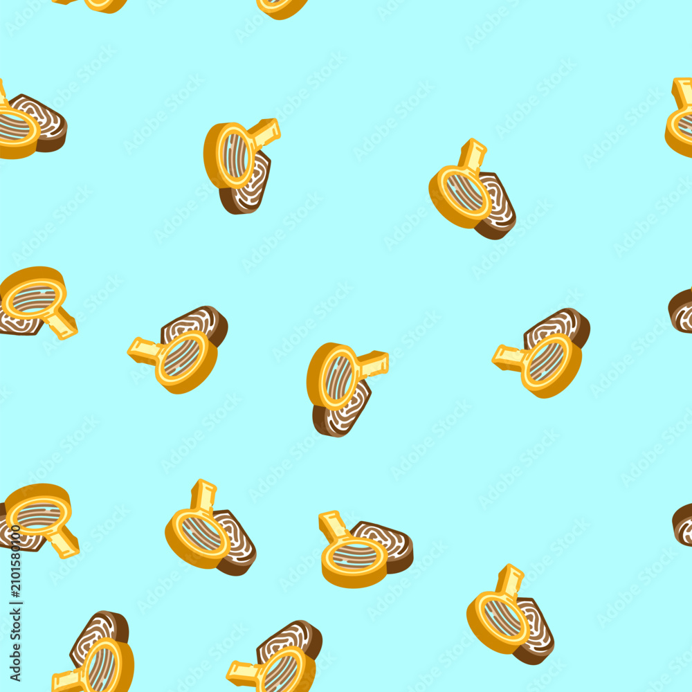 Fotografie circumstantial evidence crime isometric seamless pattern