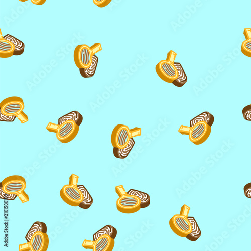 Принти на полотні circumstantial evidence crime isometric seamless pattern