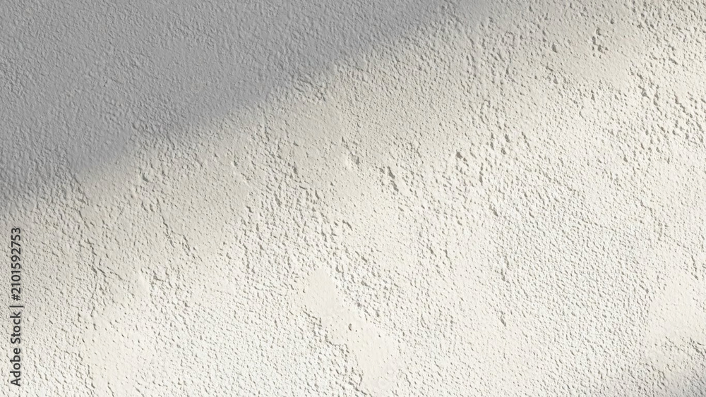 Fototapeta premium Rough White Plaster Wall with Shadow and Light