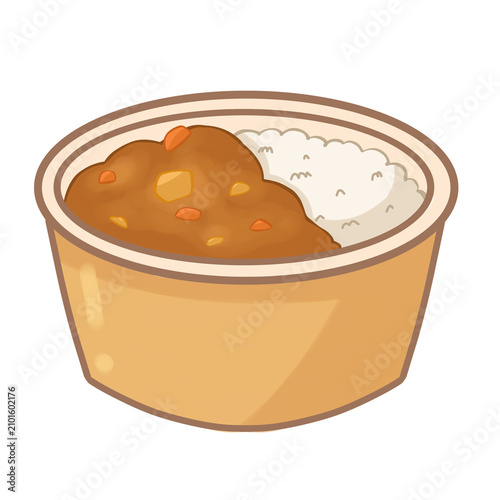 curry rice with meat and vegetables, Japanese style, transparent background