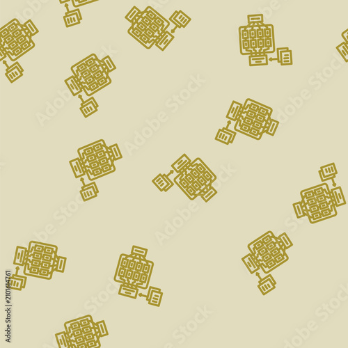 Bild auf Leinwand natural language model nlp line seamless pattern natural language model nlp thin
