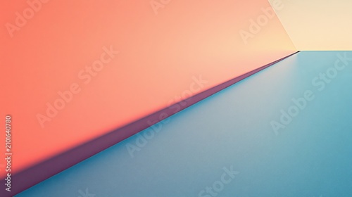 A colorful geometric corner of shapes