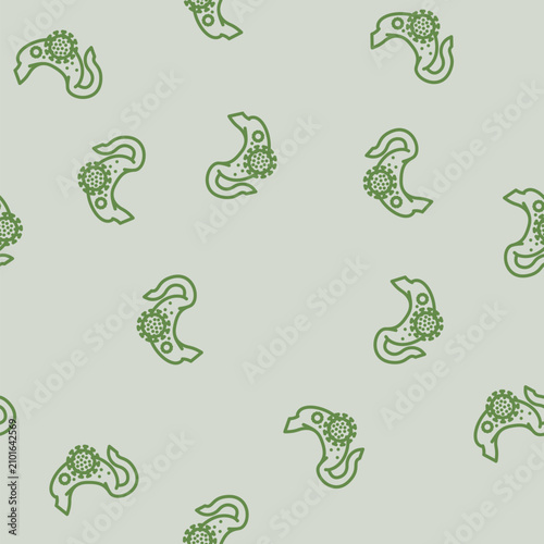 Bild auf Leinwand stomach flu gastroenterologist line seamless pattern stomach flu gastroenterolog