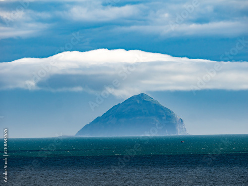 Bild auf Leinwand Ailsa Craig island (Creag Ealasaid), known as Paddy's Milestone, outer firth of Clyde West of mainland Scotland