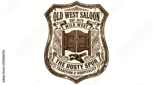 Photos Old West Saloon The Rusty Spur Vintage Badge